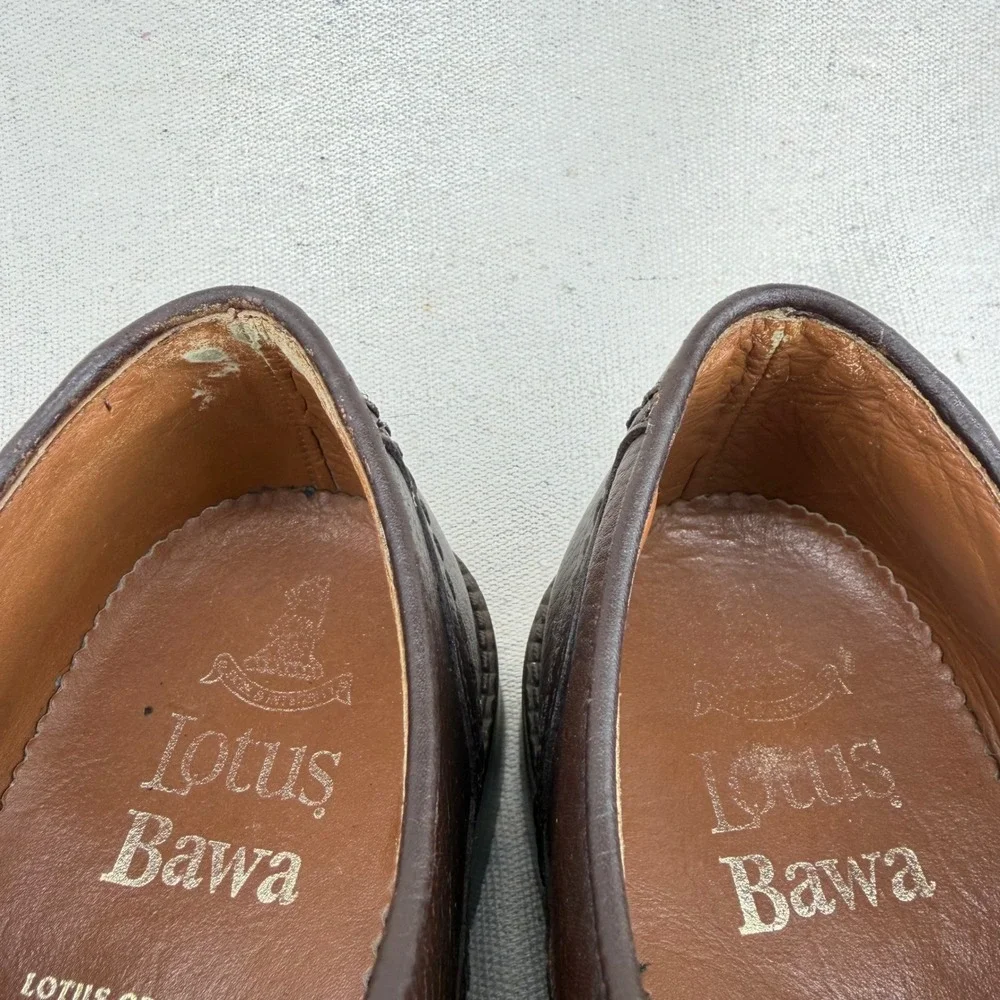 Lotus Bawa England Mens Brown Leather Cap Toe Oxford Dress Shoes Size 6 UK 7 US Lotus Bawa England Mens Brown Leather Cap Toe Oxford Dress  main image 4